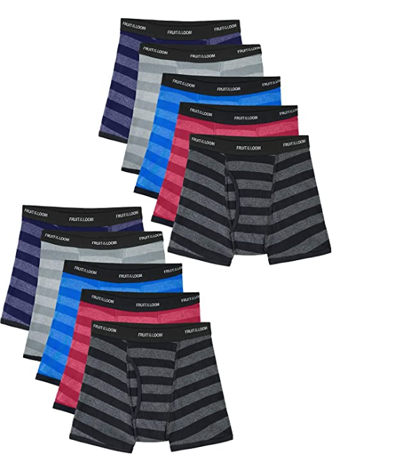 Fruit of the Loom Boys’ Boxer Briefs (10-Pack) for Only $9 (Was $17.97 ...