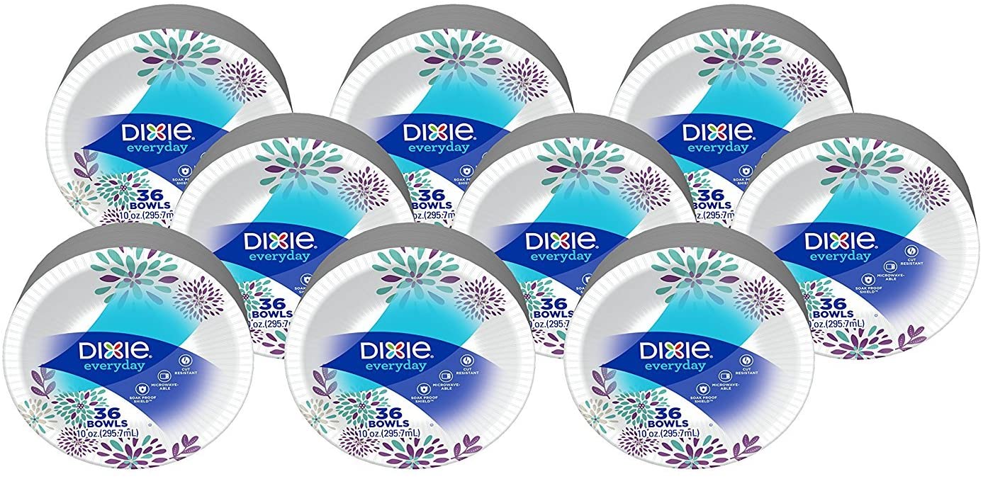 Dixie Everyday Disposable Paper Bowls (10 oz., 324 Count) for ONLY $18.