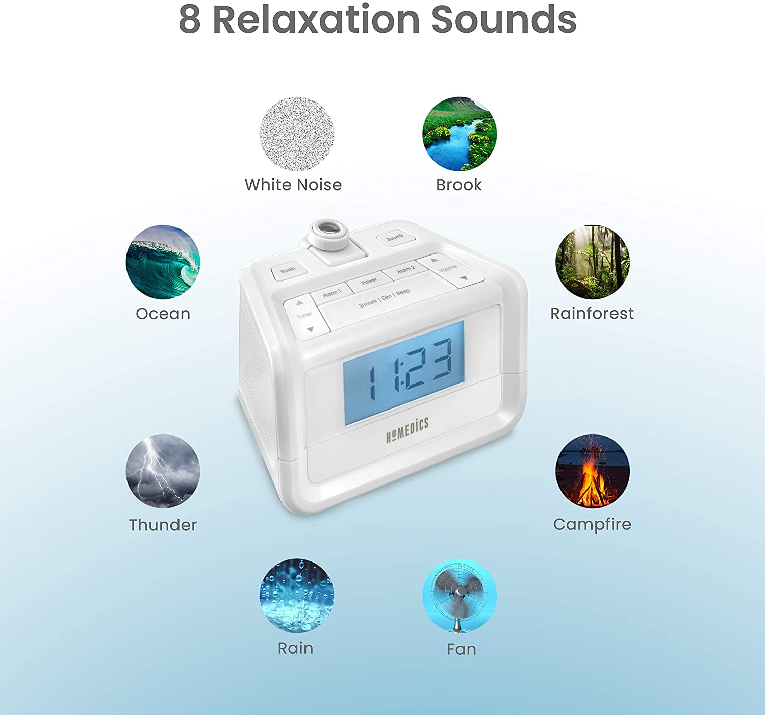 Update: Back Again!! – Homedics 2-in-1 Digital Alarm Clock & White