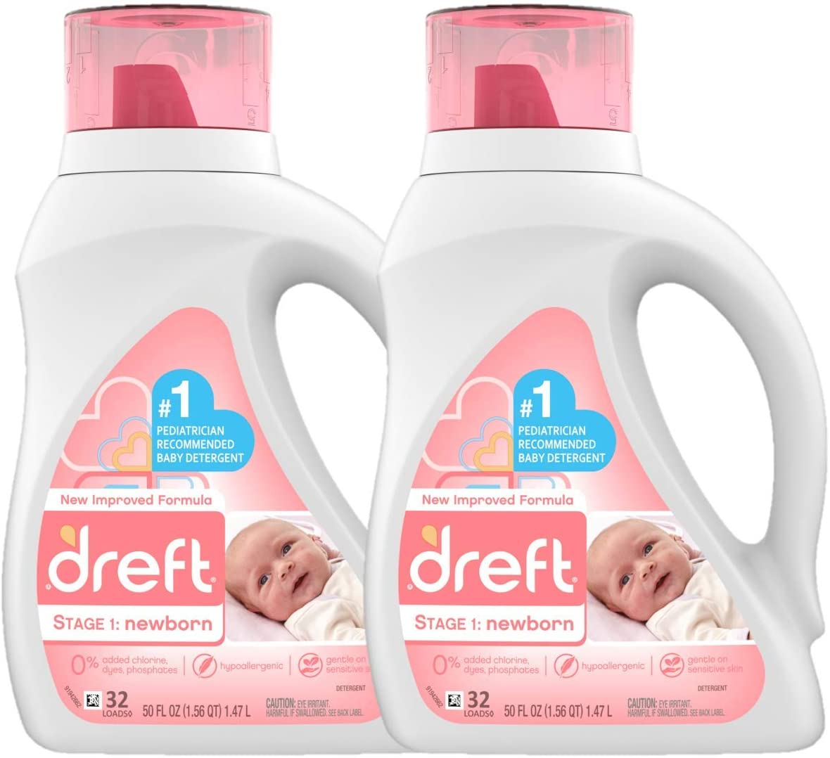 Dreft Active Hypoallergenic Liquid Baby Laundry Detergent