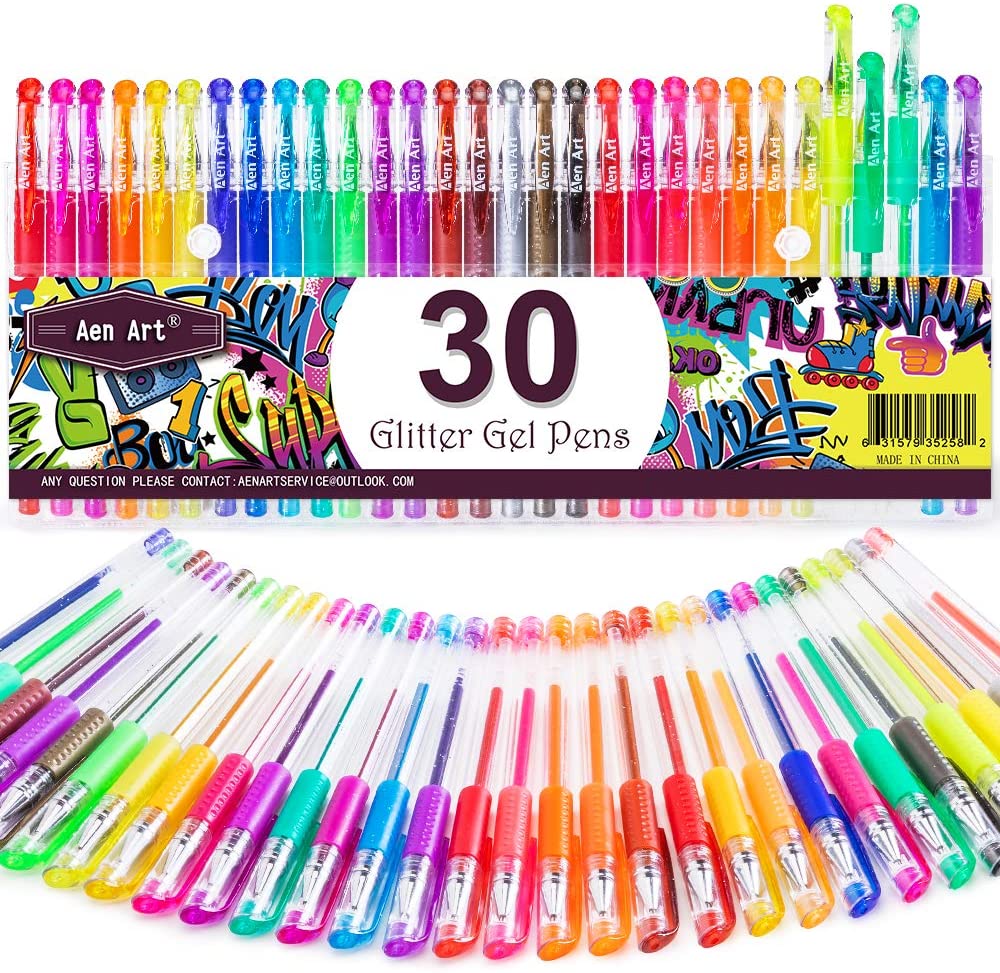 12 Glitter Gel Pens Gel Ink Pens Best Colored Gel Pens
