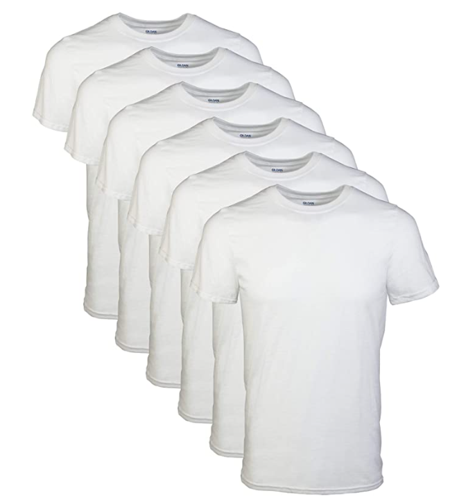 Gildan Men’s Crew T-Shirts (6-Pack) for ONLY $9 (Was $15)!!! | Dollar ...