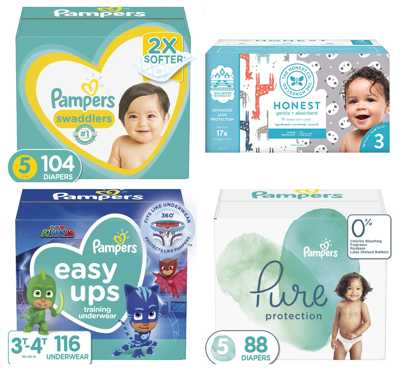 Amazon Buy 2, Save 15 on Select Pampers & Honest Diapers & Swaddlers