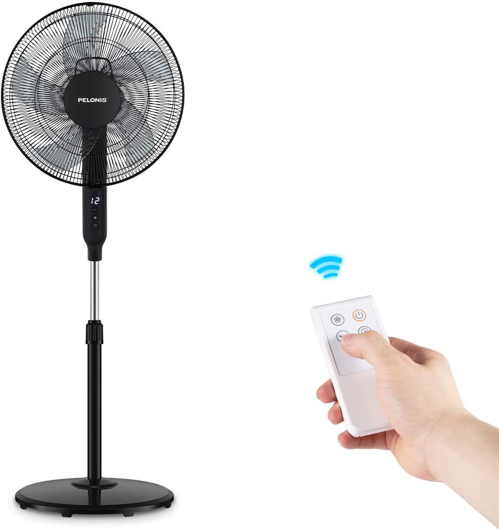 PELONIS Ultra Quiet 16 Inch Pedestal Fan with Remote Control for ONLY 45.08 Shipped (Was 59.99