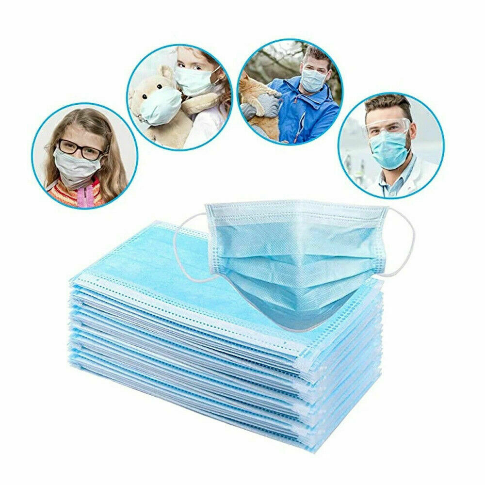 50 PCS Disposable 3-Ply Face Masks for Only $2.99 Shipped!!! | Dollar ...