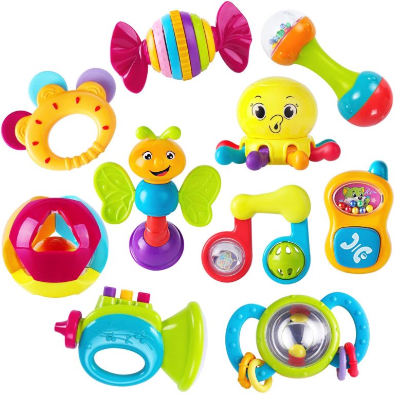 iPlay, iLearn 10 Pcs Baby Rattles Teether Set for Only 20.37