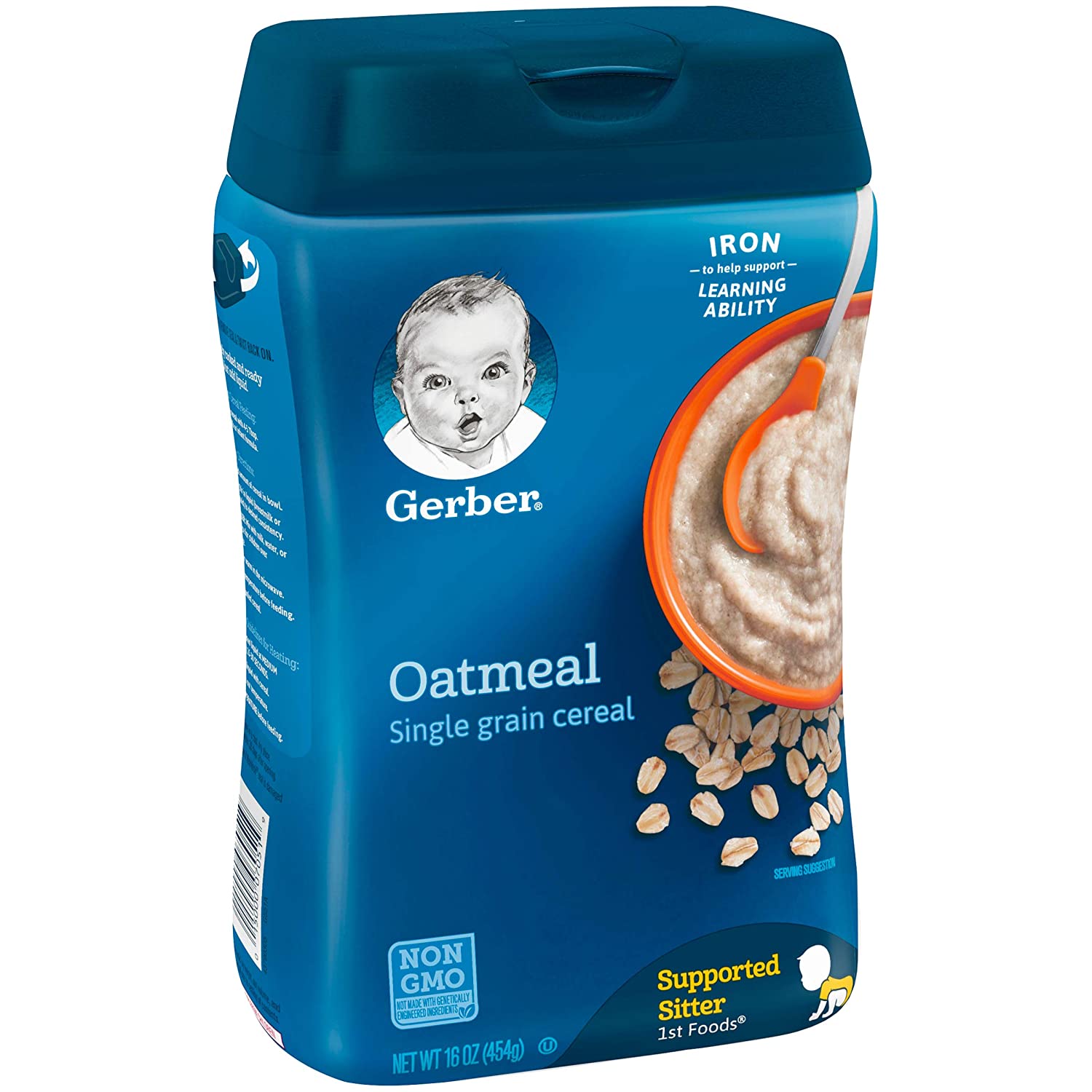 6-Pack of Gerber Single-Grain Oatmeal Baby Cereal (16 Ounce Each) for