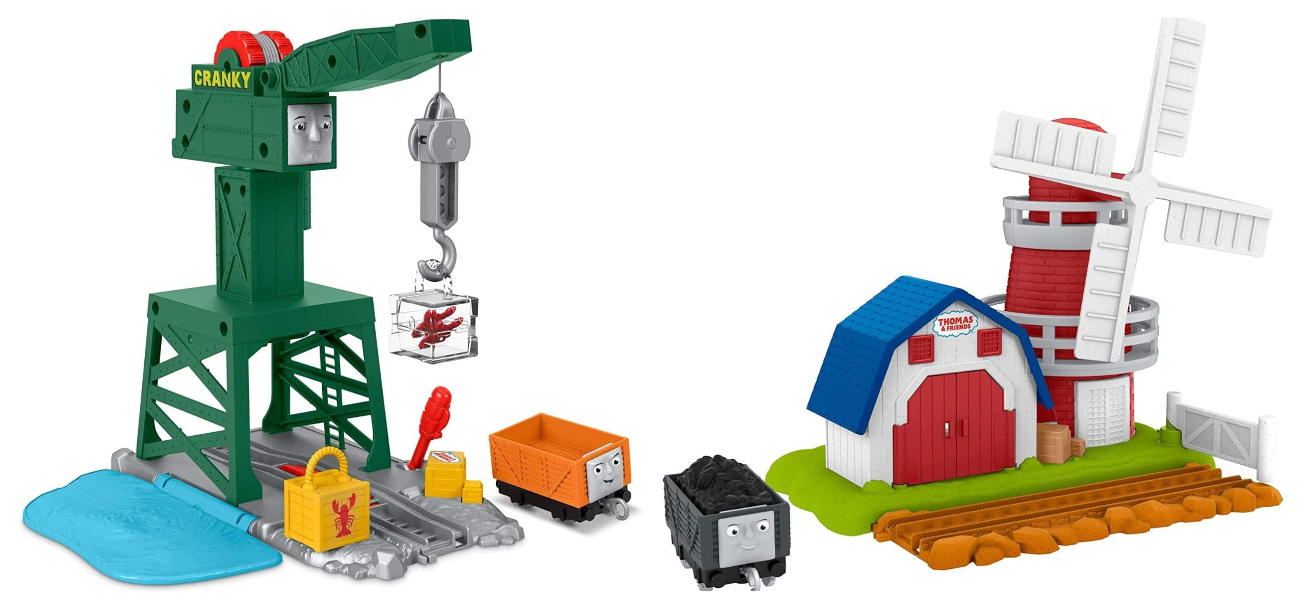thomas & friends trackmaster, windmill or crane playset