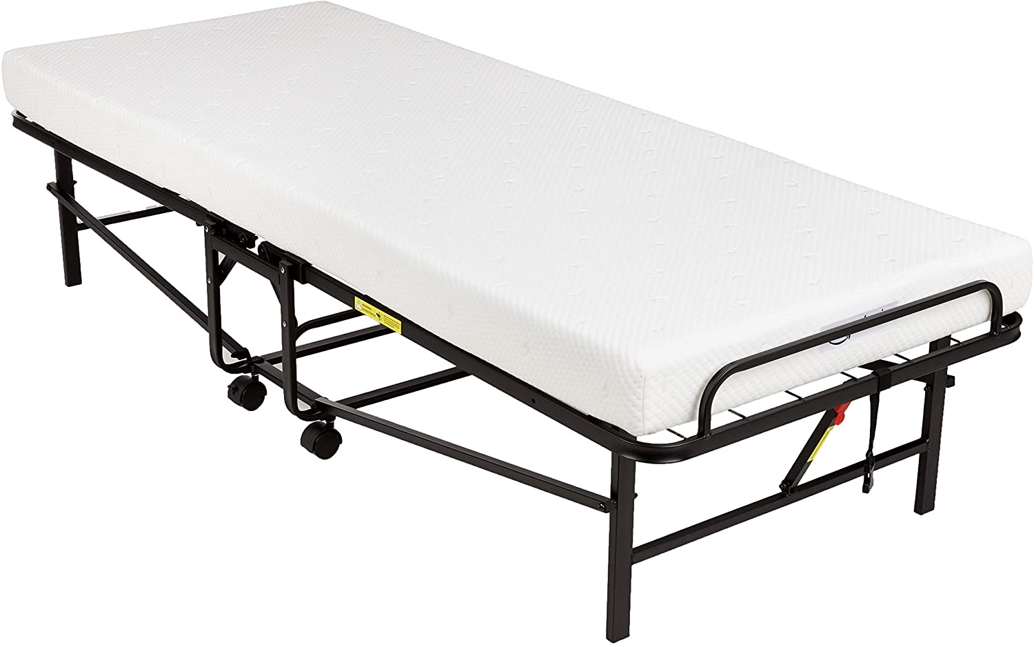 pemberly row folding bed with memory foam mattress