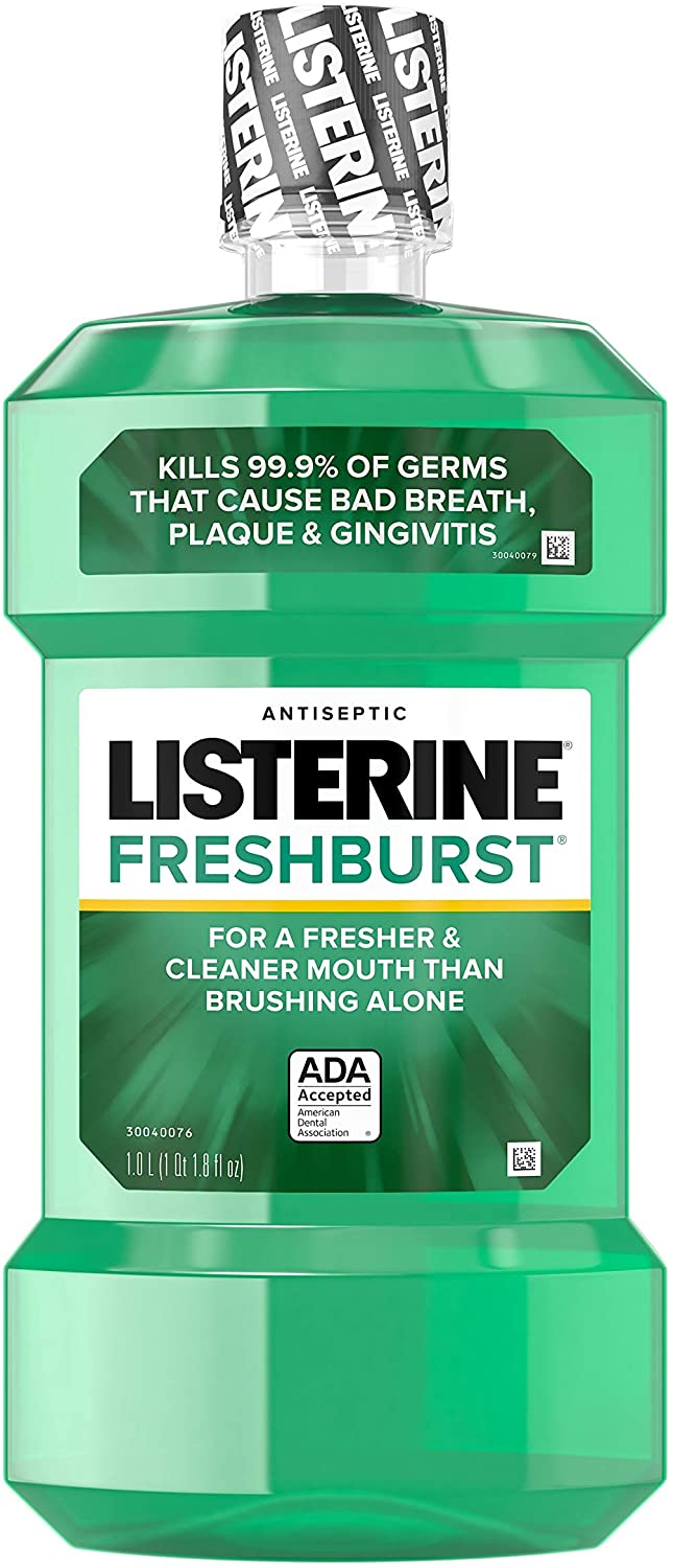 3 Bottles of Listerine Freshburst Antiseptic Mouthwash with Oral Care ...