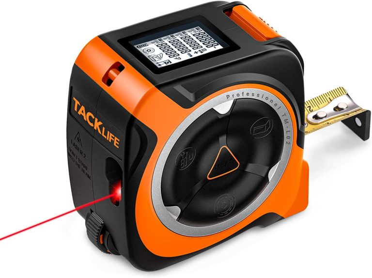 Tacklife 3in1 Wheel Measuring 131.2 Ft Laser 16.5Ft Tape Measure