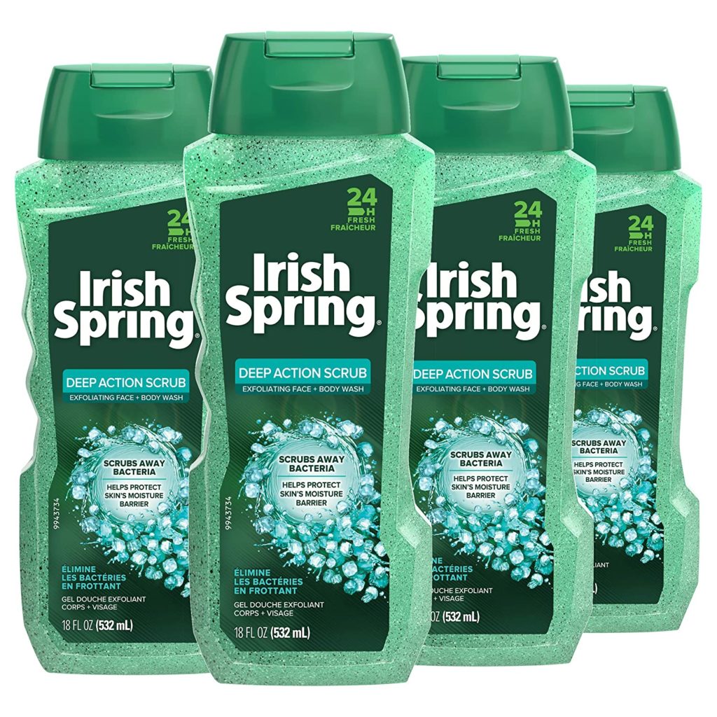 *Prime Day Deal!!* 4 Bottles of Irish Spring Exfoliating Men’s Body