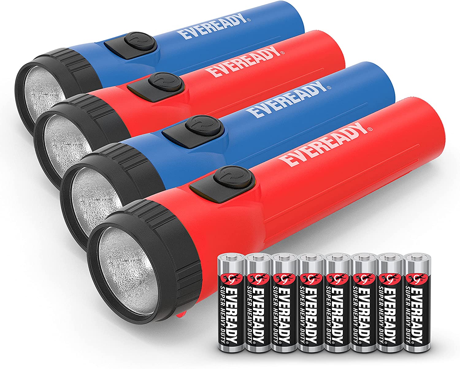 Eveready 4-Pack LED Flashlights, Batteries Included for ONLY $7.15 (Was ...