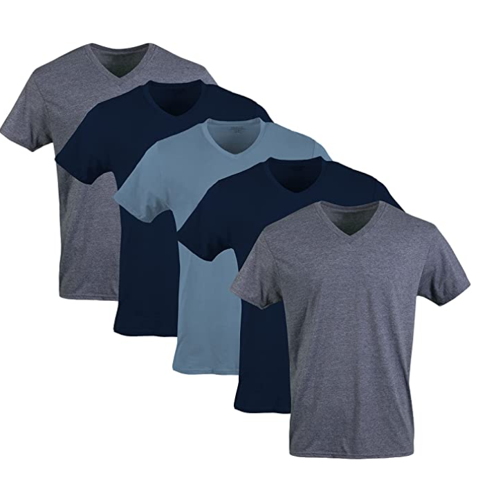 Gildan Men’s V-Neck T-Shirts (5-Pack) for ONLY $11.50 (Was $18.99 ...