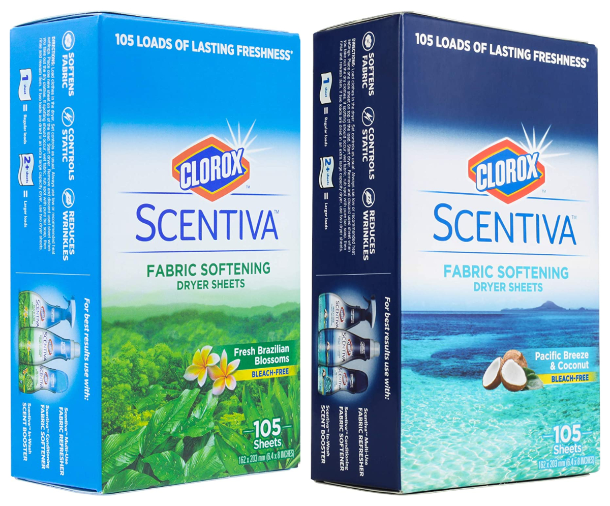 clorox scentiva dryer sheets