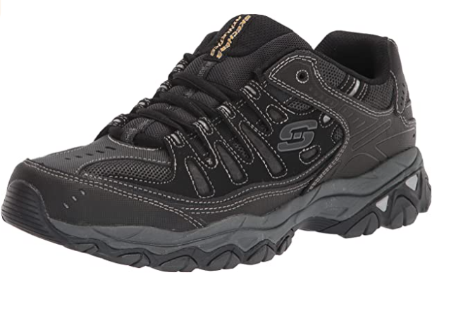 Skechers Men’s Afterburn Memory-Foam Lace-up Sneakers for ONLY $36.40 ...