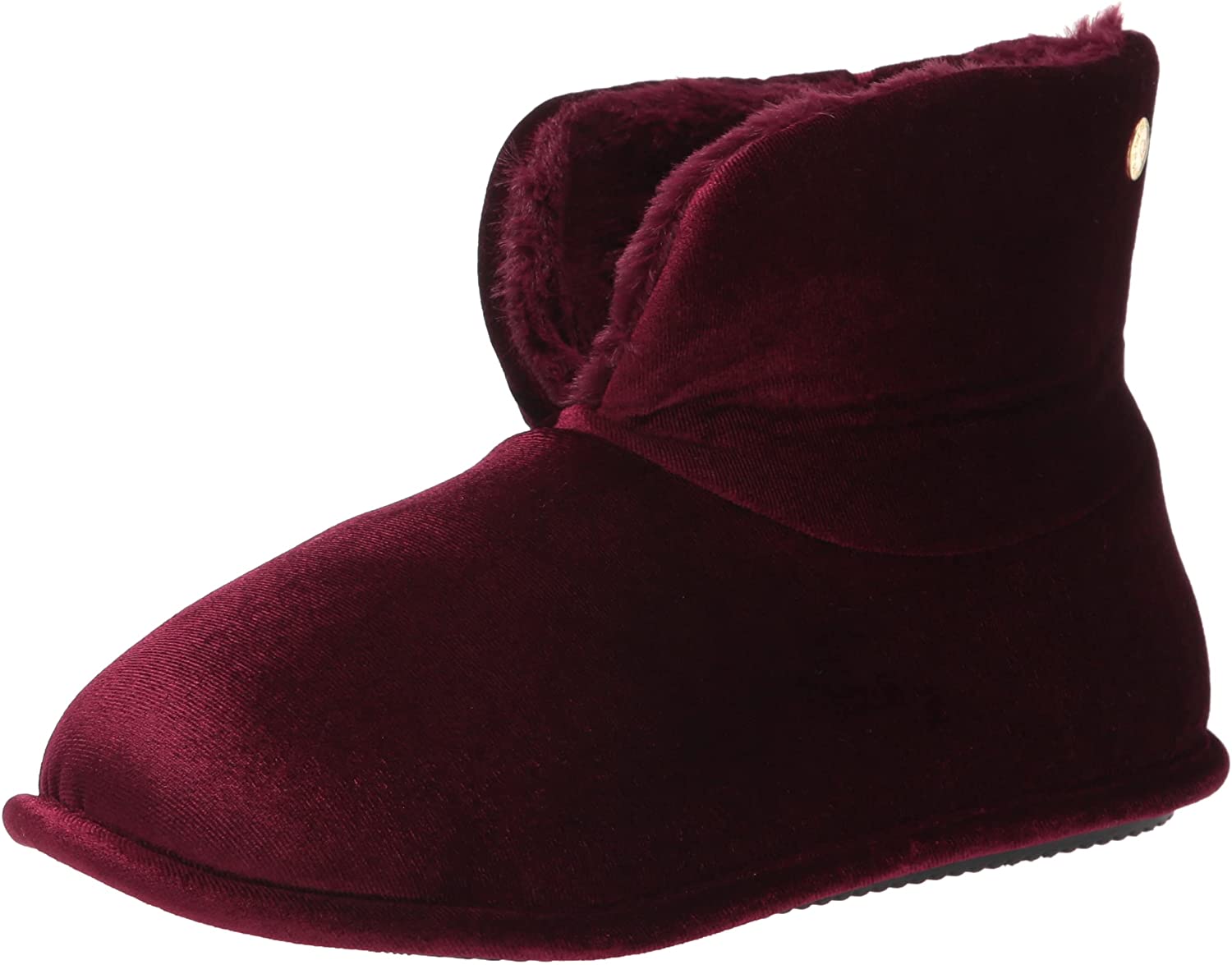 Dearfoams Women’s Sara Velour Bootie Slippers for ONLY $6.32 (Was $25 ...